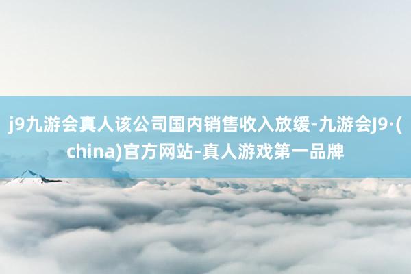 j9九游会真人该公司国内销售收入放缓-九游会J9·(china)官方网站-真人游戏第一品牌