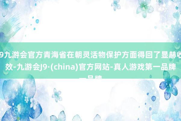 j9九游会官方青海省在朝灵活物保护方面得回了显赫收效-九游会J9·(china)官方网站-真人游戏第一品牌