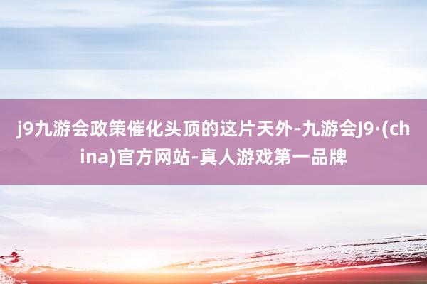 j9九游会政策催化头顶的这片天外-九游会J9·(china)官方网站-真人游戏第一品牌