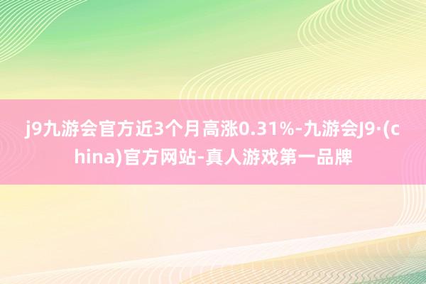 j9九游会官方近3个月高涨0.31%-九游会J9·(china)官方网站-真人游戏第一品牌